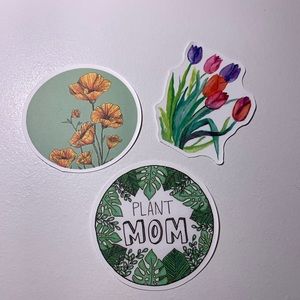 Green flower set